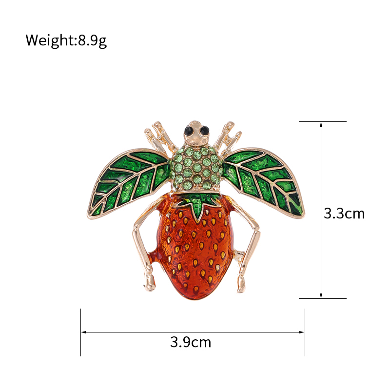 Cartoon Style Animal Fruit Bee Alloy Unisex Corsage Brooches Collar Pin display picture 9