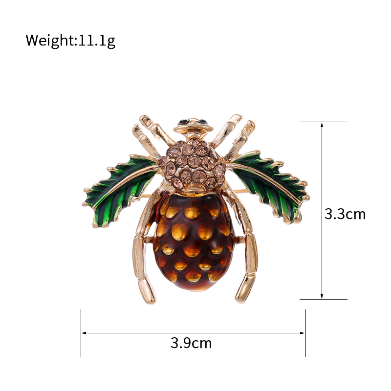 Cartoon Style Animal Fruit Bee Alloy Unisex Corsage Brooches Collar Pin display picture 7