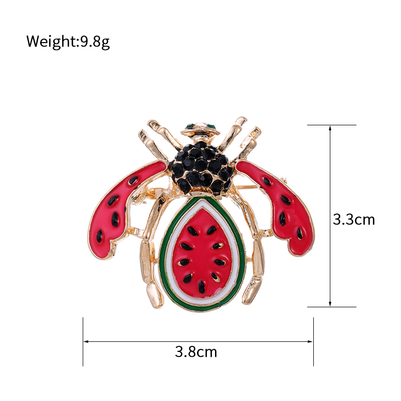 Cartoon Style Animal Fruit Bee Alloy Unisex Corsage Brooches Collar Pin display picture 6