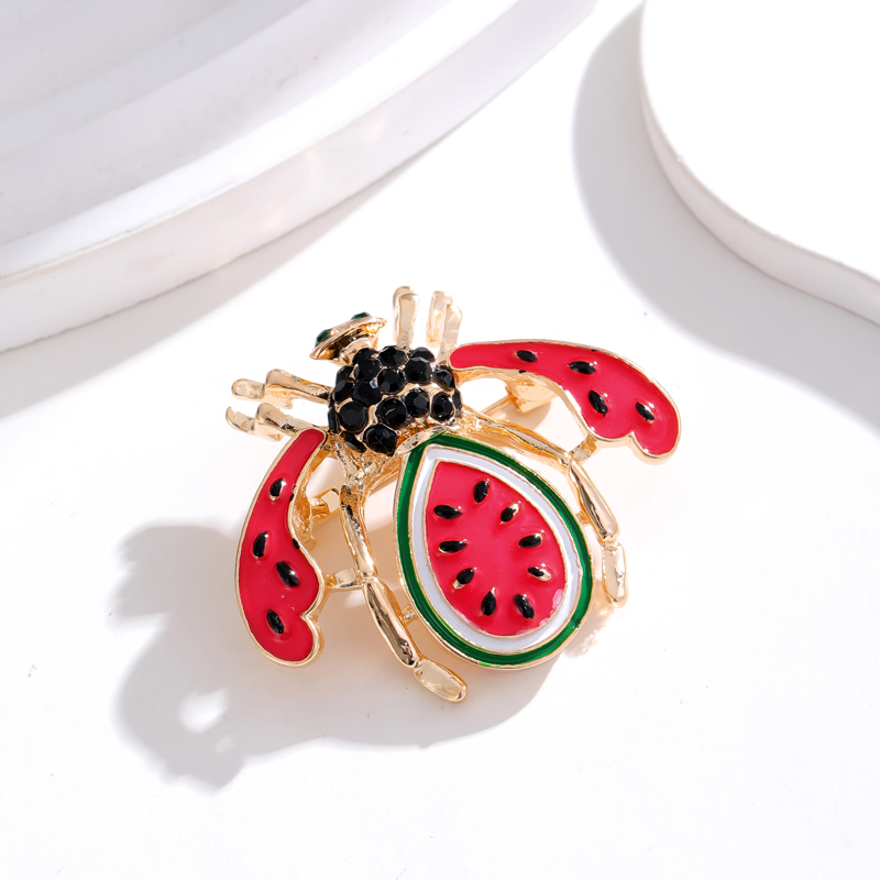 Cartoon Style Animal Fruit Bee Alloy Unisex Corsage Brooches Collar Pin display picture 10