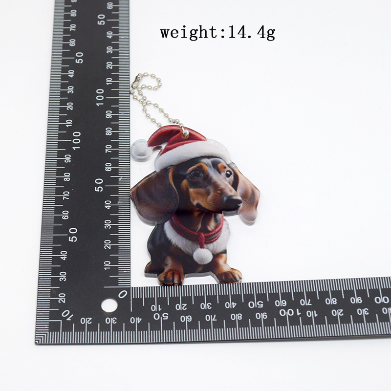Casual Cute Dog Arylic Bag Pendant Keychain display picture 5