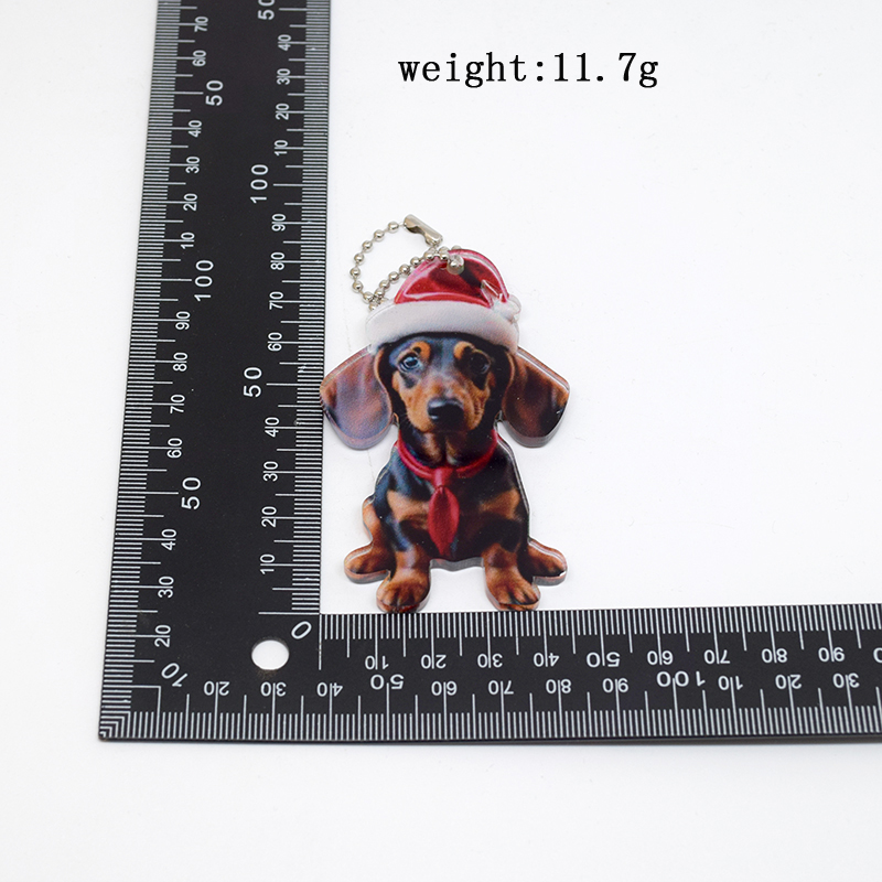 Décontractée Mignon Chien Arylique Pendentif De Sac Porte-clés display picture 7