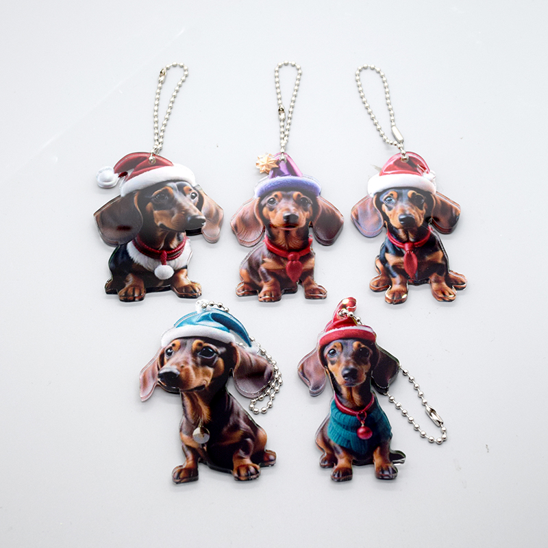 Casual Cute Dog Arylic Bag Pendant Keychain display picture 15