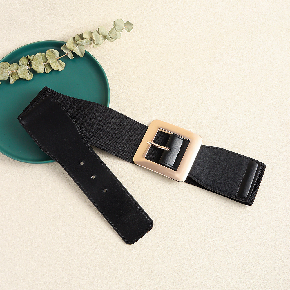 Elegant Business Formal Solid Color Pu Leather Women's Leather Belts display picture 4