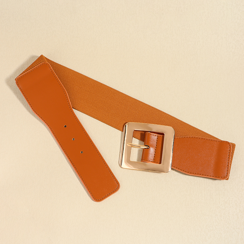 Elegant Business Formal Solid Color Pu Leather Women's Leather Belts display picture 9