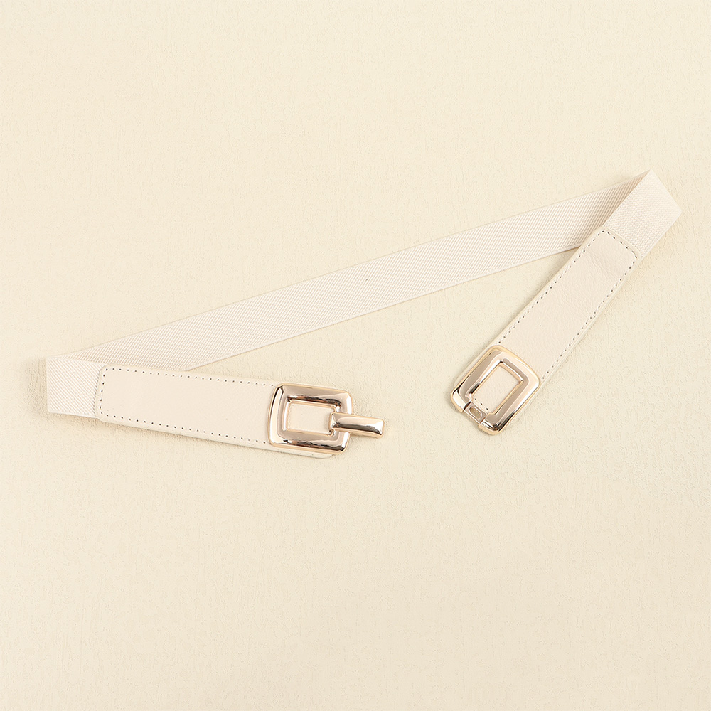Elegant Formal Simple Style Solid Color Pu Leather Alloy Women's Leather Belts display picture 6