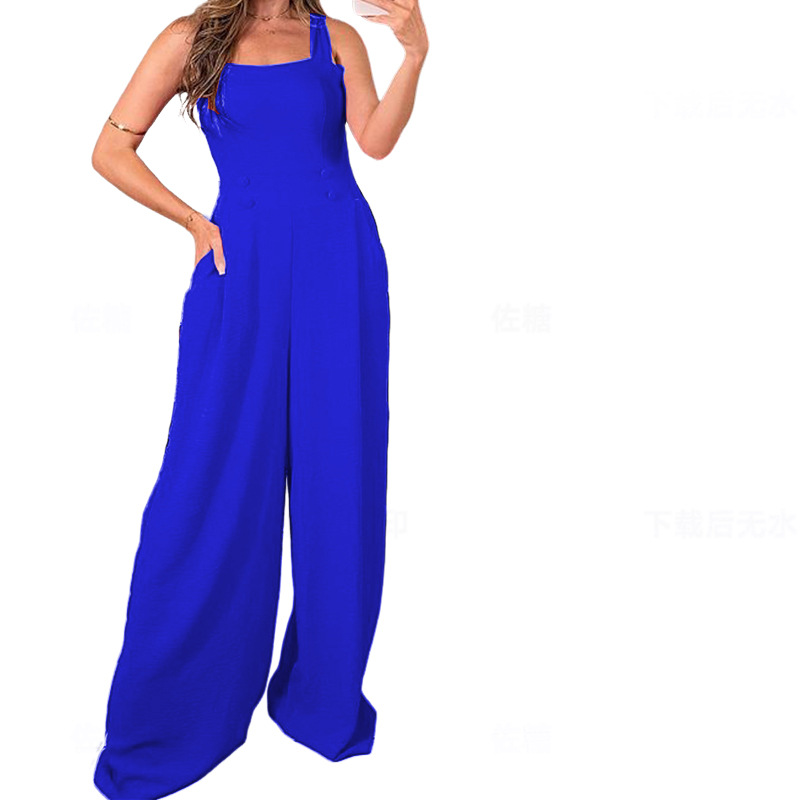 Women's Daily Casual Classic Style Solid Color Full Length Jumpsuits display picture 5