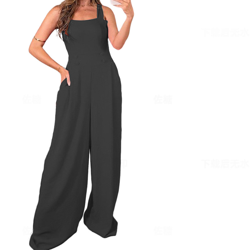 Women's Daily Casual Classic Style Solid Color Full Length Jumpsuits display picture 6