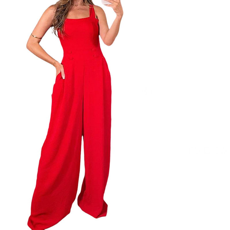 Women's Daily Casual Classic Style Solid Color Full Length Jumpsuits display picture 7
