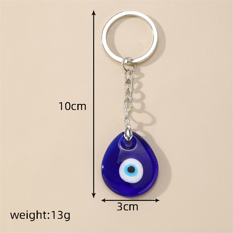 Casual Vintage Style Simple Style Devil's Eye Alloy Bag Pendant Keychain display picture 5