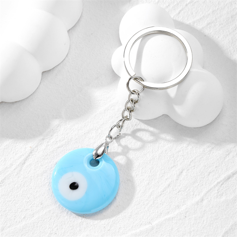 Casual Vintage Style Simple Style Devil's Eye Alloy Bag Pendant Keychain display picture 2