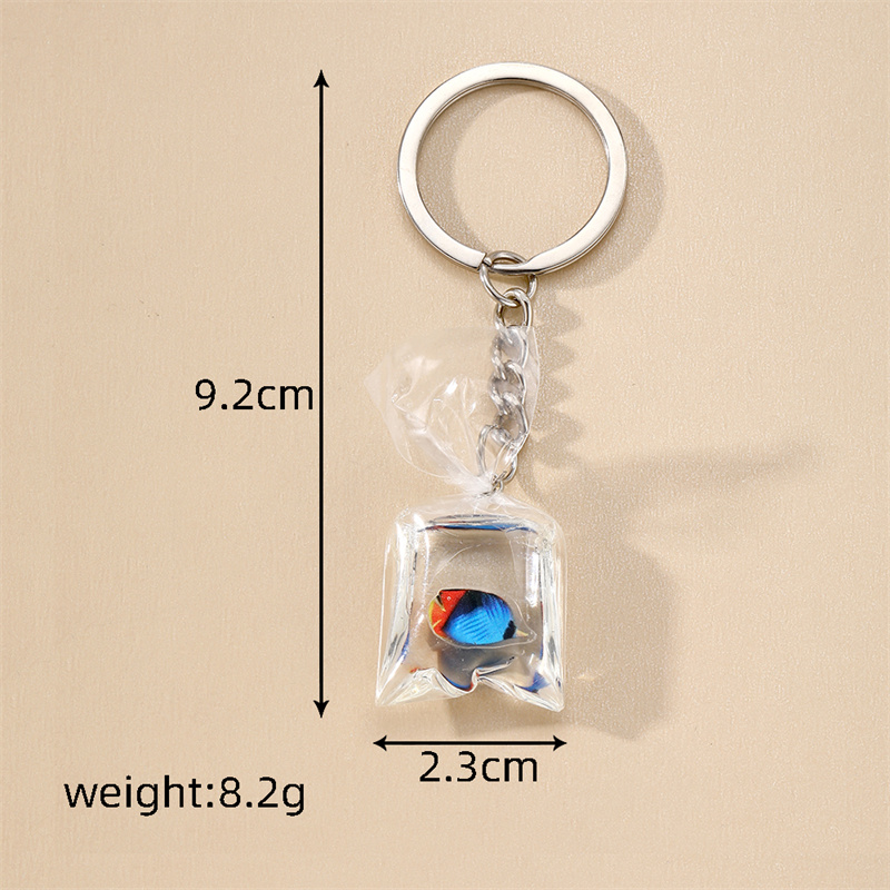 Casual Vintage Style Simple Style Fish Resin Bag Pendant Keychain display picture 1