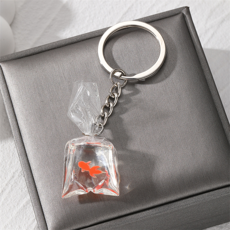 Casual Vintage Style Simple Style Fish Resin Bag Pendant Keychain display picture 10