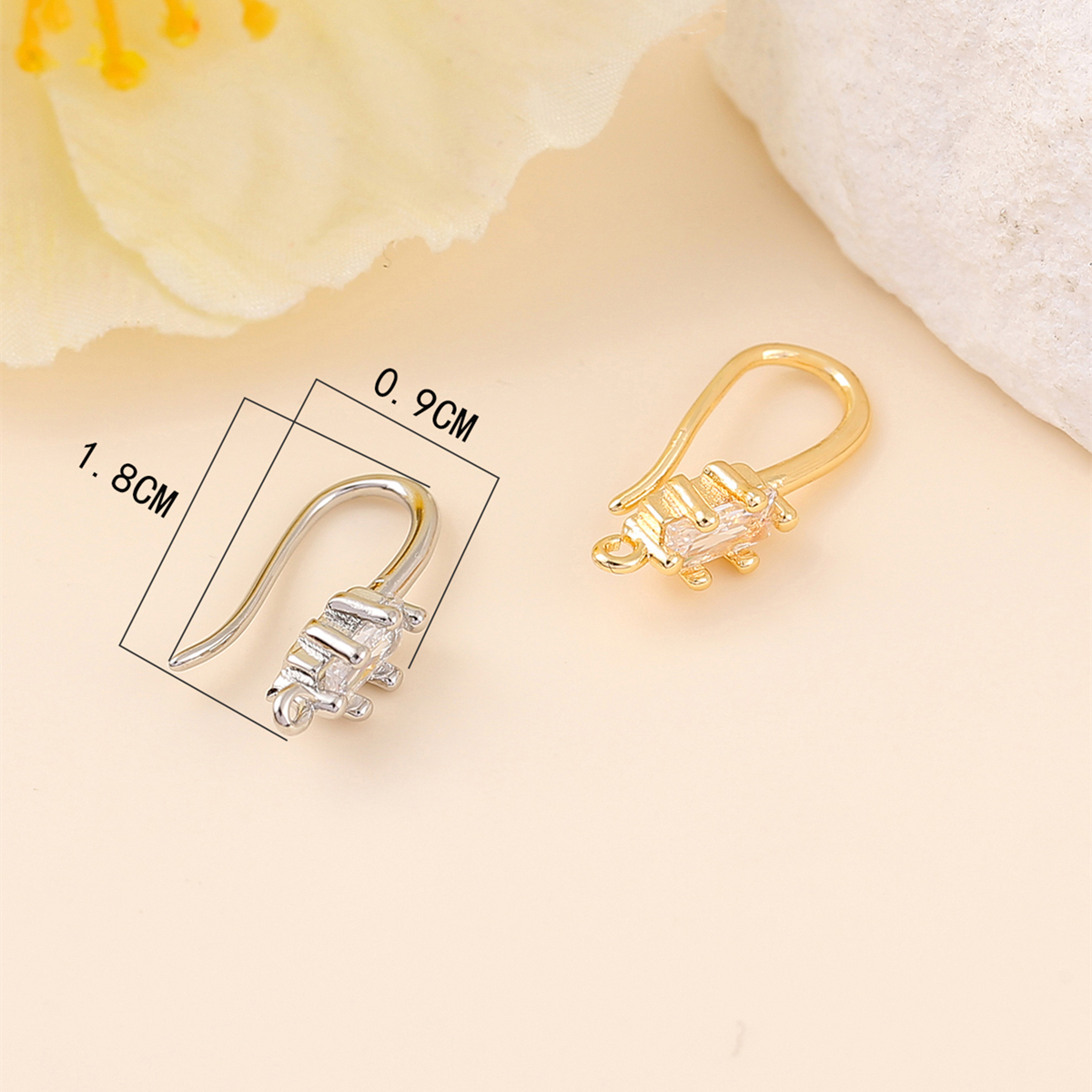 1 Pair Copper Zircon Geometric Simple Style display picture 2