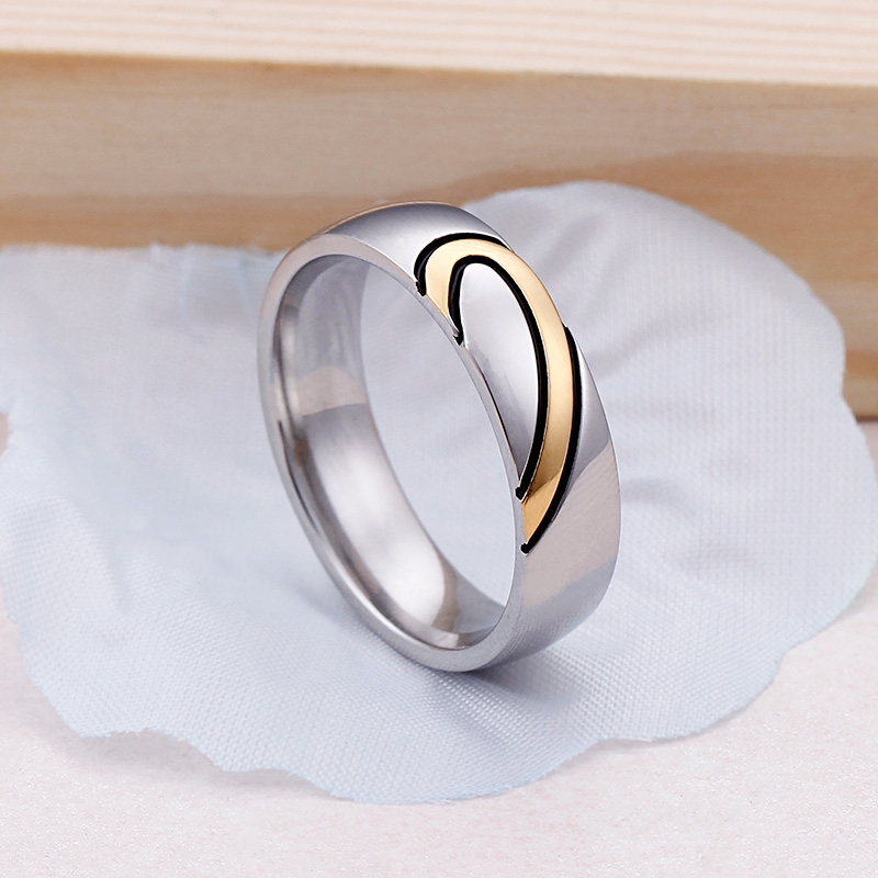 Ig Style Heart Shape Titanium Steel Rings display picture 3