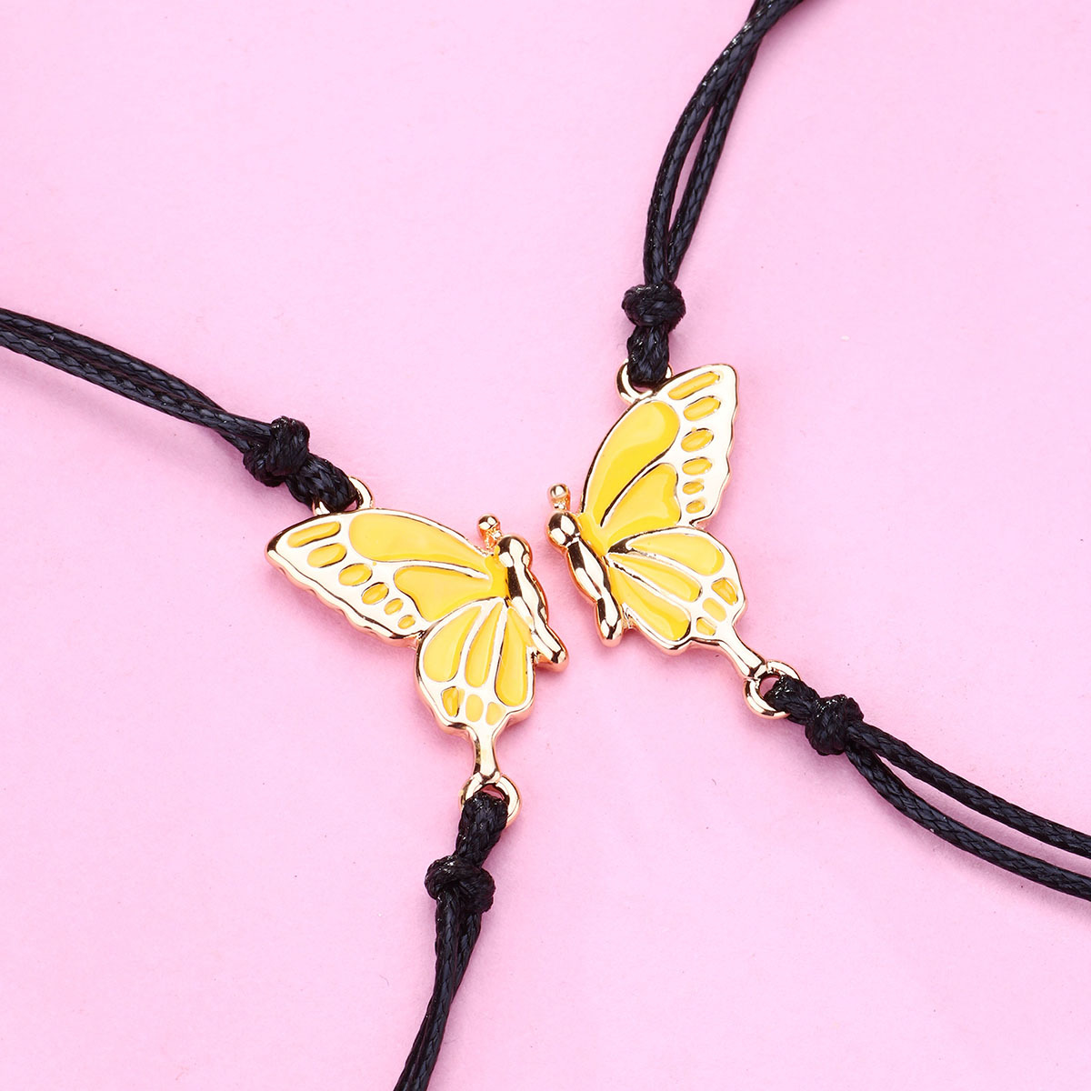 Casual Cartoon Style Cute Butterfly Alloy Kid's Drawstring Bracelets display picture 9