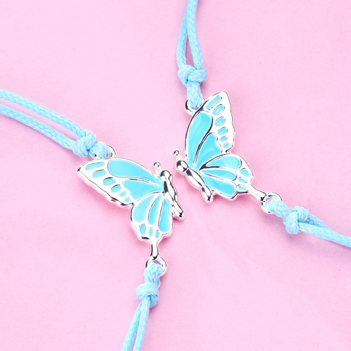 Casual Cartoon Style Cute Butterfly Alloy Kid's Drawstring Bracelets display picture 10