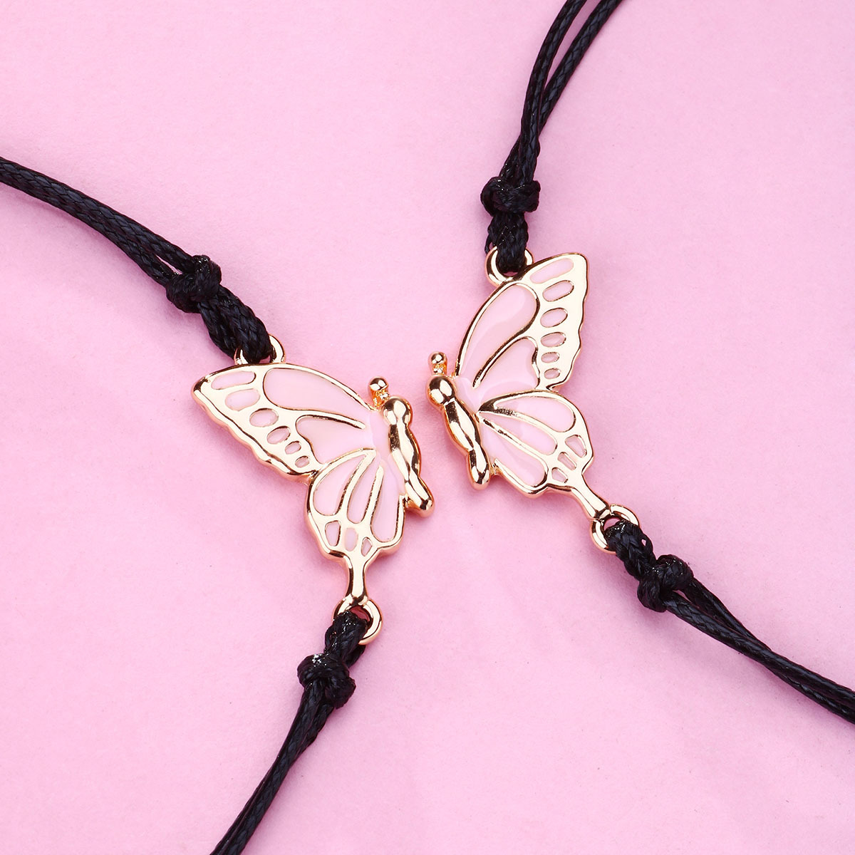 Casual Cartoon Style Cute Butterfly Alloy Kid's Drawstring Bracelets display picture 15