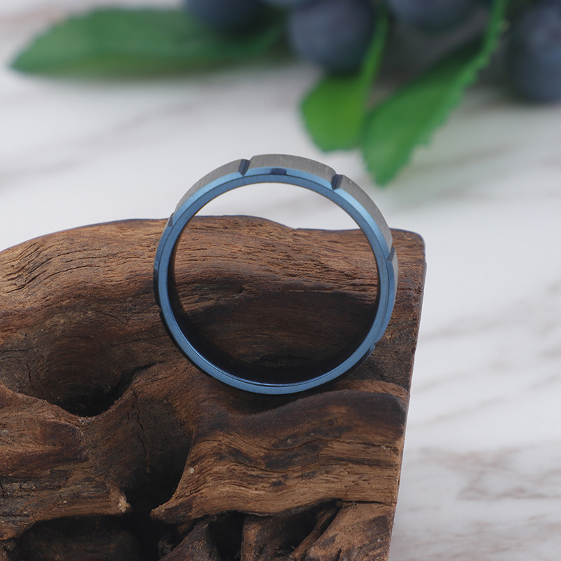 Simple Style Geometric Titanium Steel Rings display picture 4