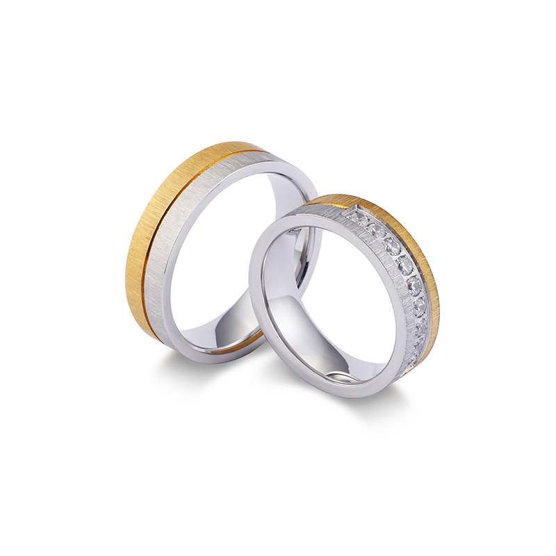 Titanium Steel 18K Gold Plated Simple Style Geometric Rings display picture 5