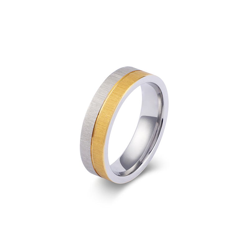 Titanium Steel 18K Gold Plated Simple Style Geometric Rings display picture 6