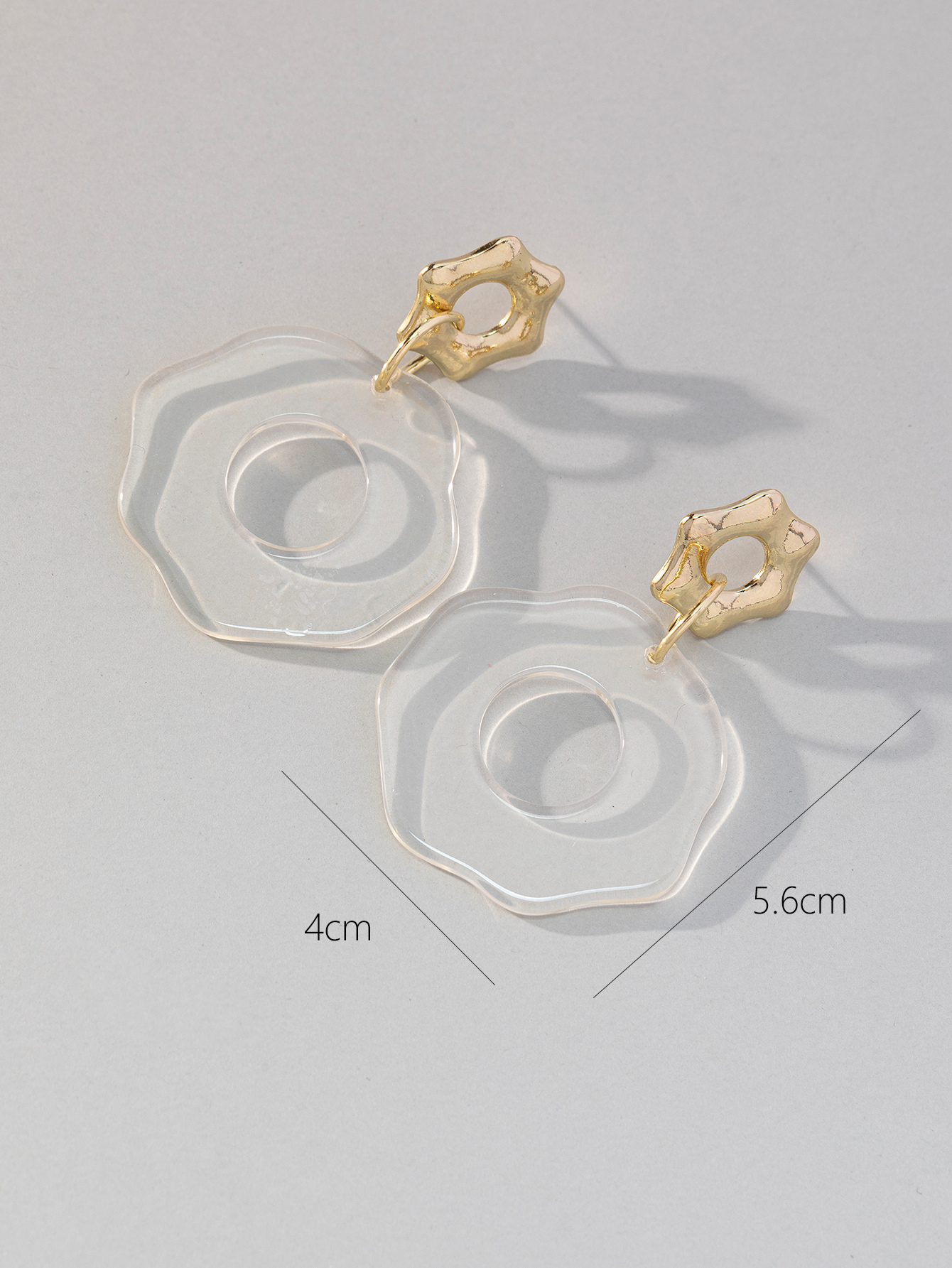 1 Pair Simple Style Geometric Arylic Drop Earrings display picture 6