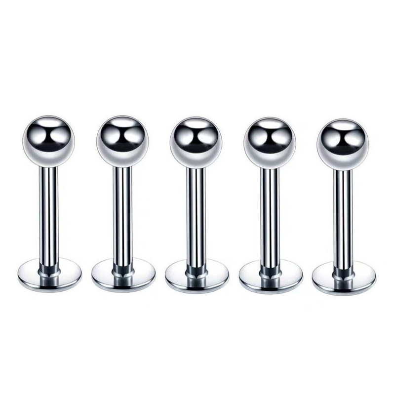 Simple Style Classic Style Solid Color Pure Titanium Lip Stud In Bulk display picture 2