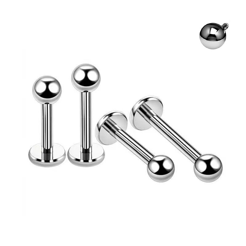 Simple Style Classic Style Solid Color Pure Titanium Lip Stud In Bulk display picture 1