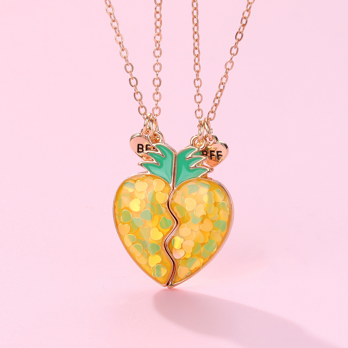 Style De Bande Dessinée Mignon Fruit Forme De Cœur Alliage Placage Filles Pendentif display picture 11