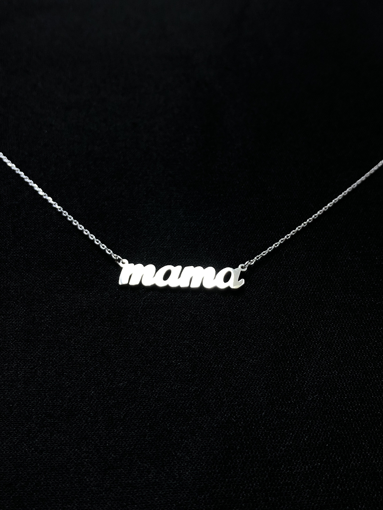Simple Style Letter Stainless Steel Carving Necklace display picture 3