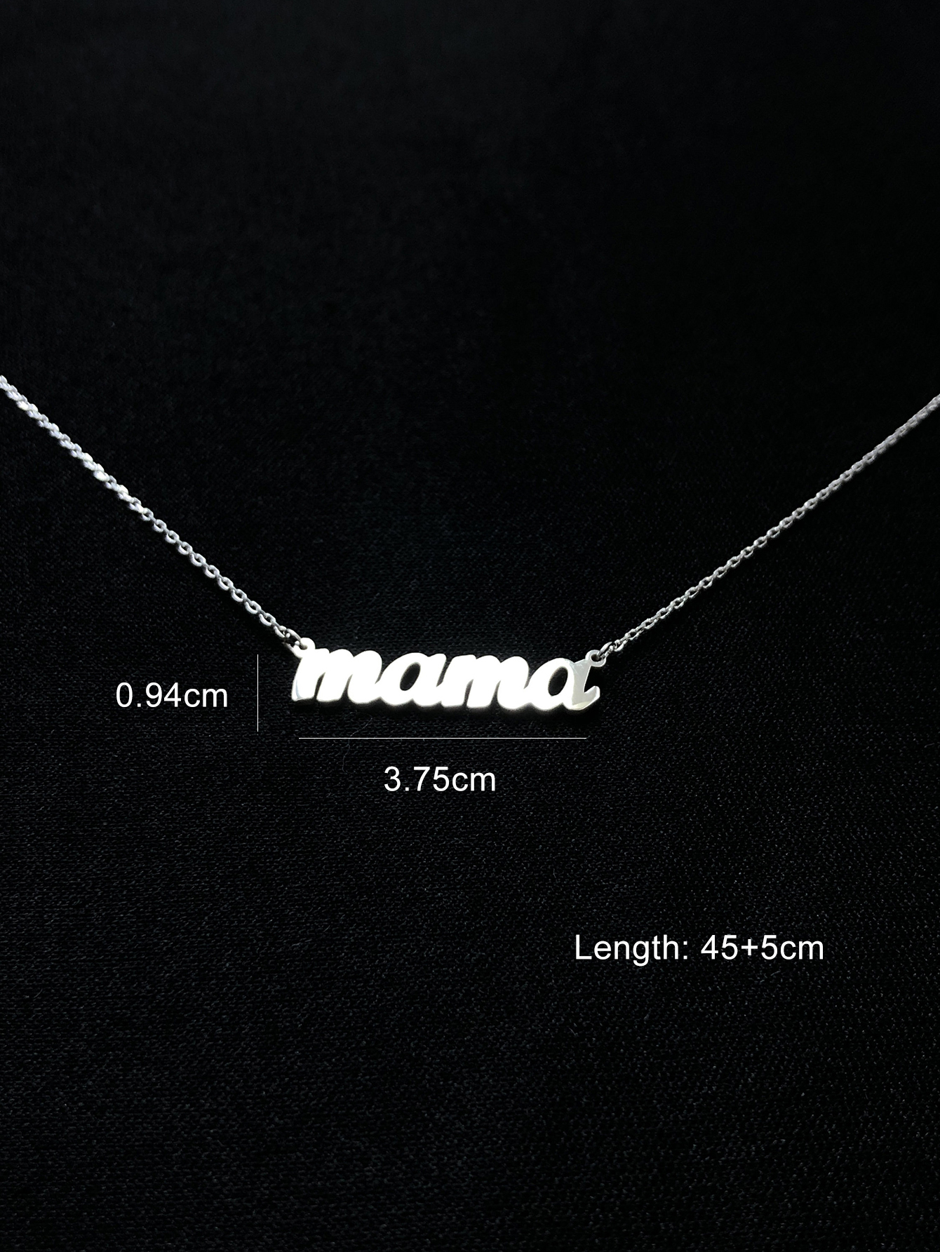 Simple Style Letter Stainless Steel Carving Necklace display picture 1