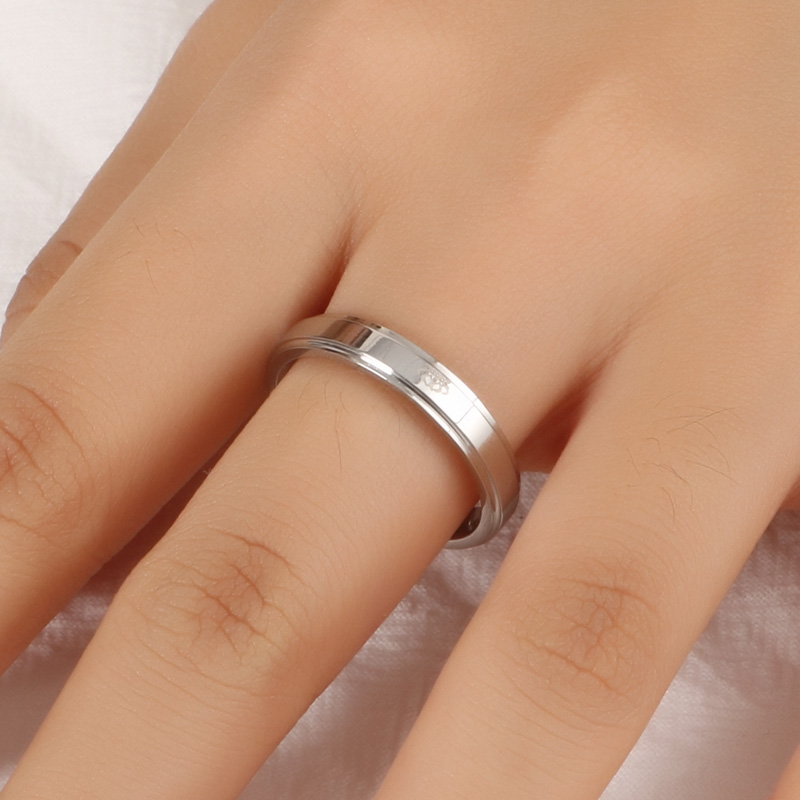 Ig Style Simple Style Crown Titanium Steel Rings display picture 7