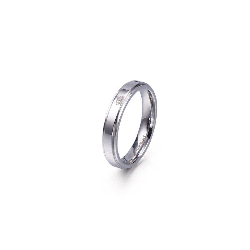 Ig Style Simple Style Crown Titanium Steel Rings display picture 11