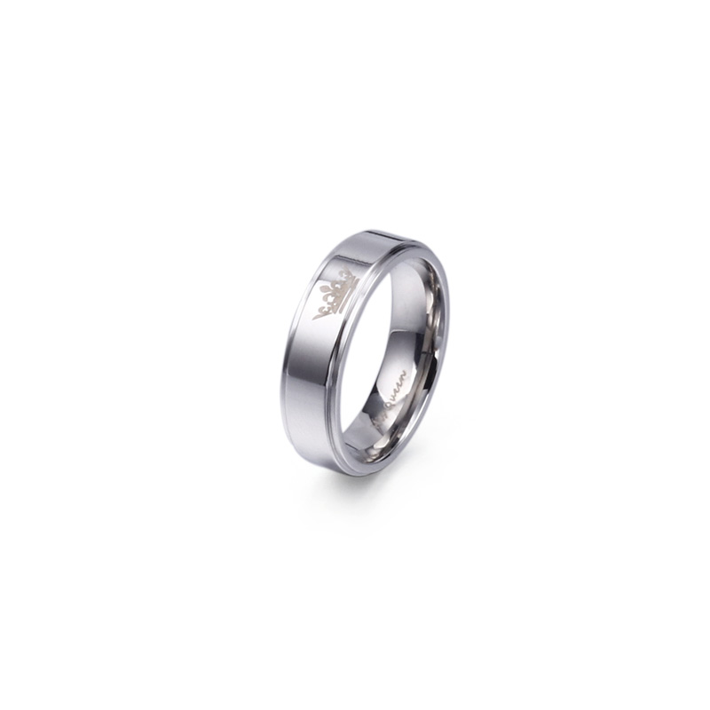 Ig Style Simple Style Crown Titanium Steel Rings display picture 13