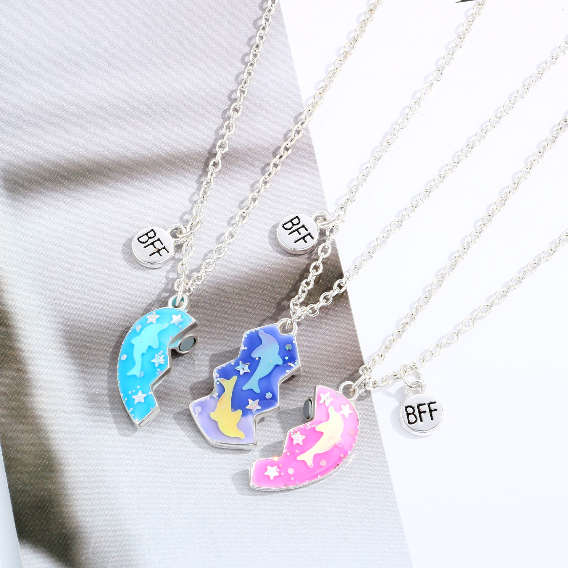 Casual Cute Star Heart Shape Alloy Kid's Pendant Necklace display picture 12