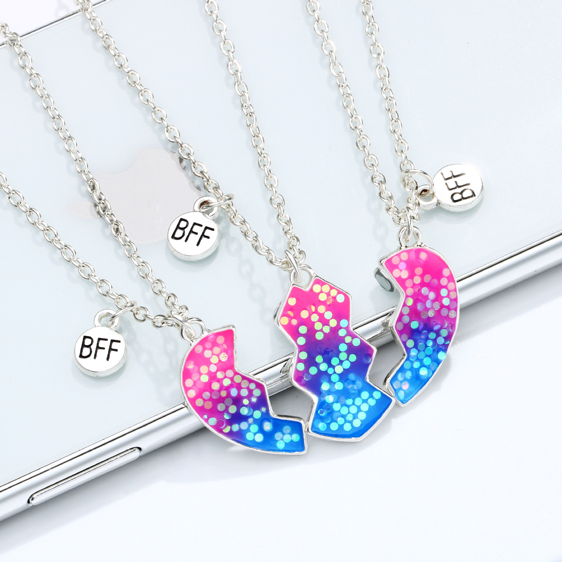 Casual Cute Star Heart Shape Alloy Kid's Pendant Necklace display picture 17