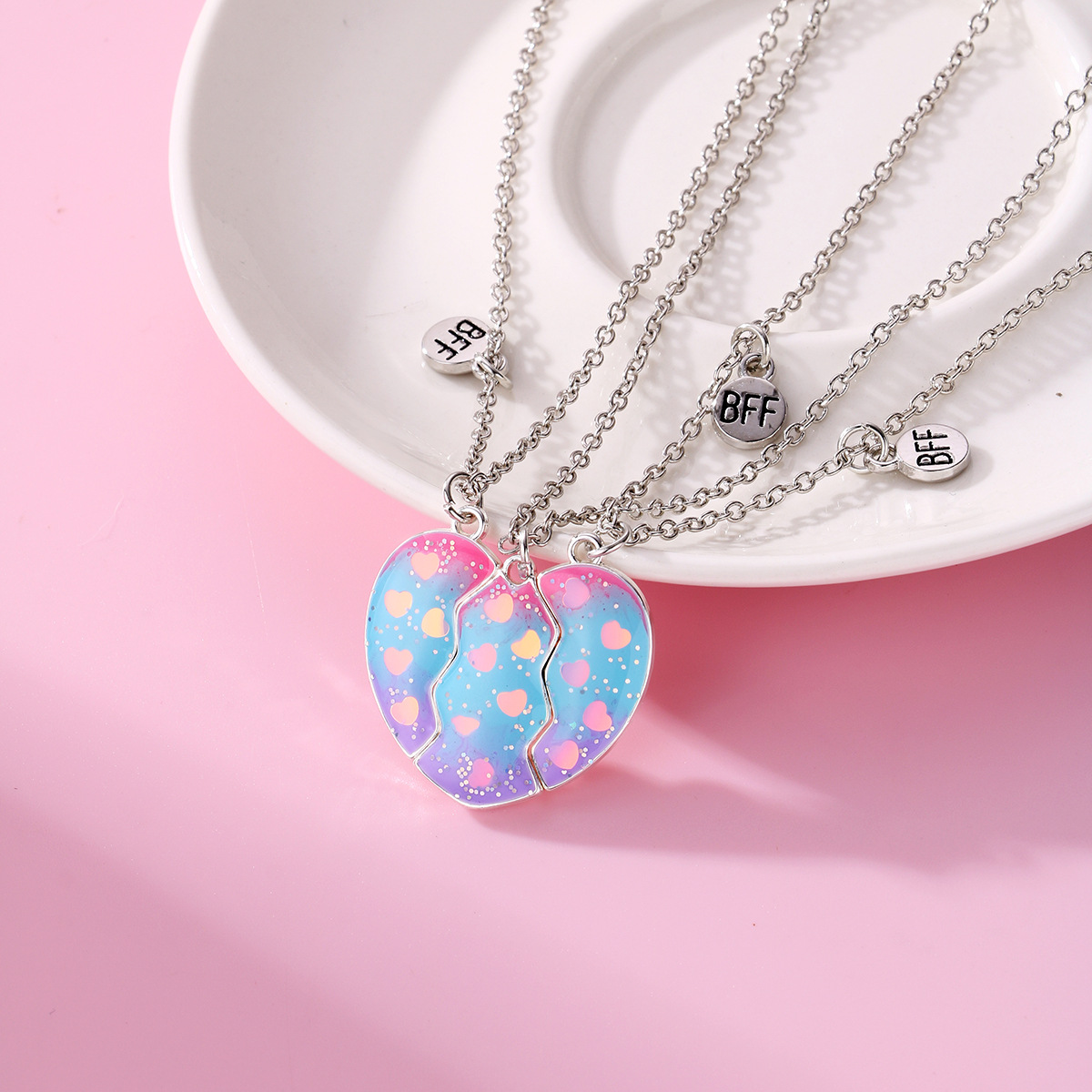 Casual Cute Star Heart Shape Alloy Kid's Pendant Necklace display picture 29
