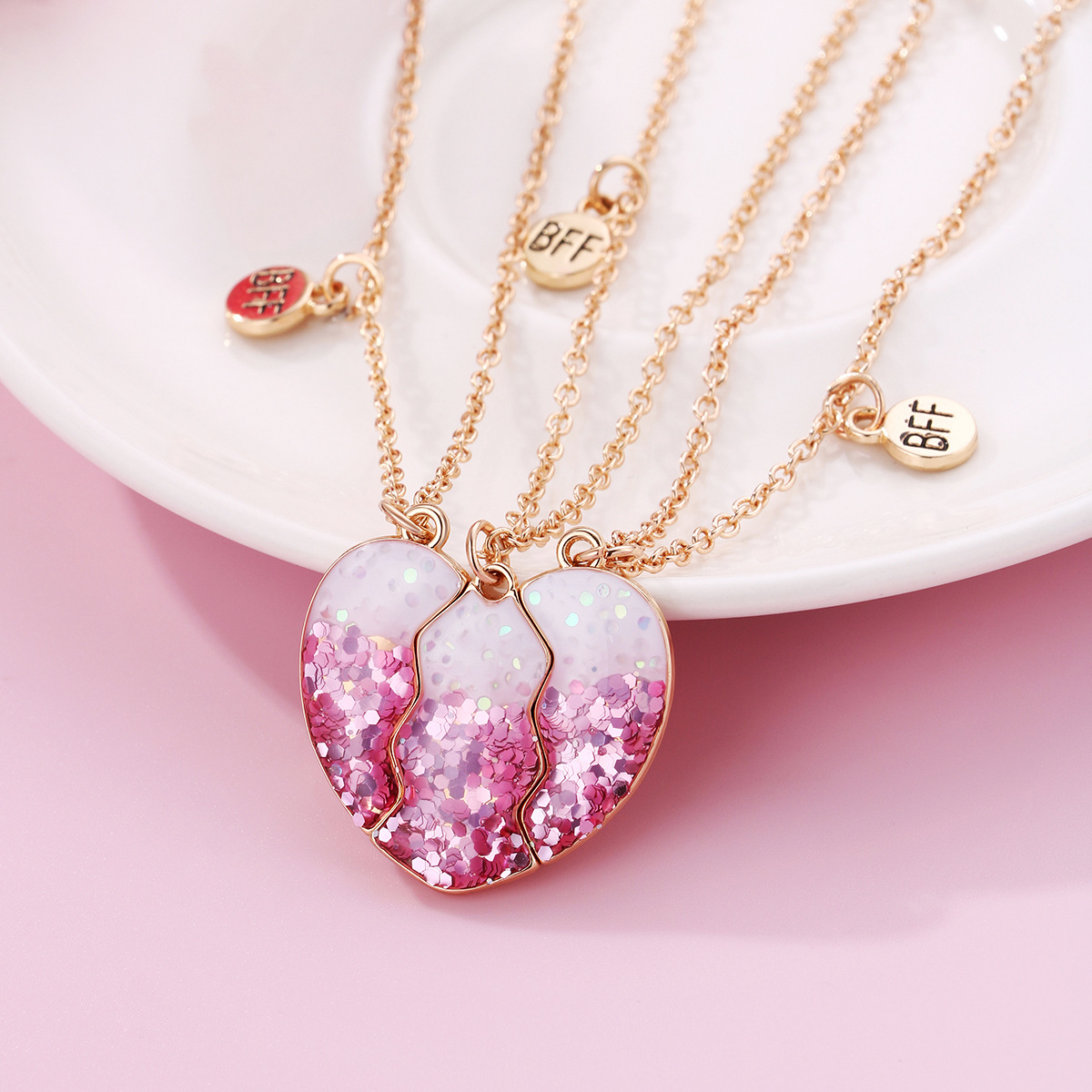 Casual Cute Star Heart Shape Alloy Kid's Pendant Necklace display picture 33