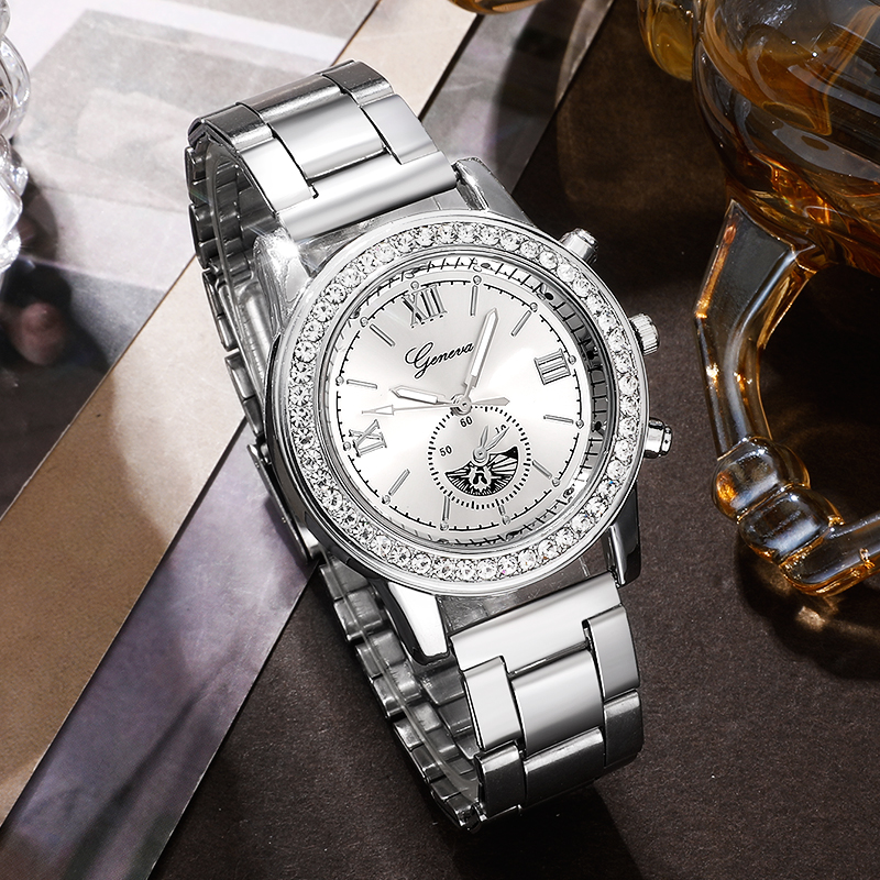 Elegant Cute Luxurious Solid Color Folding Buckle Quartz Women's Watches display picture 16