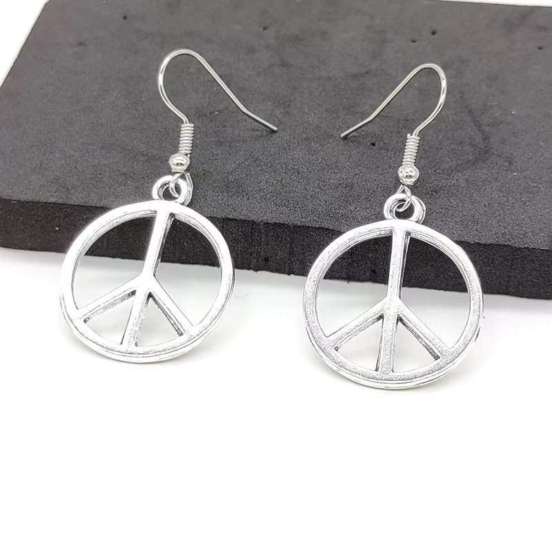 1 Pair Simple Style Geometric Plating Alloy Silver Plated Drop Earrings display picture 5