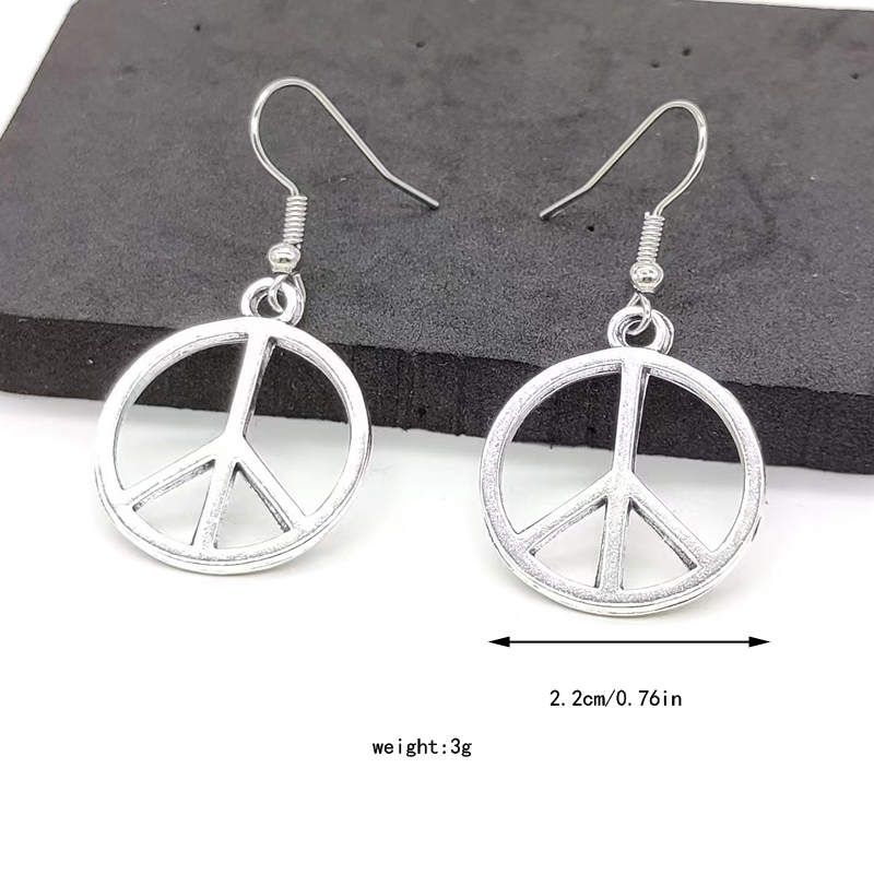 1 Pair Simple Style Geometric Plating Alloy Silver Plated Drop Earrings display picture 4