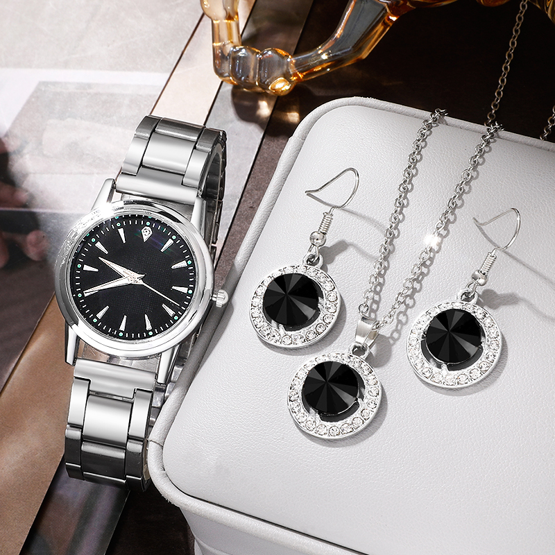 Elegant Cute Luxurious Solid Color Folding Buckle Quartz Women's Watches display picture 1