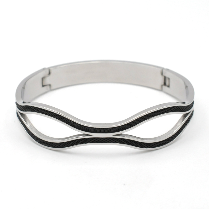 Simple Style Geometric Stainless Steel Plating Gold Plated Men's Bangle display picture 5