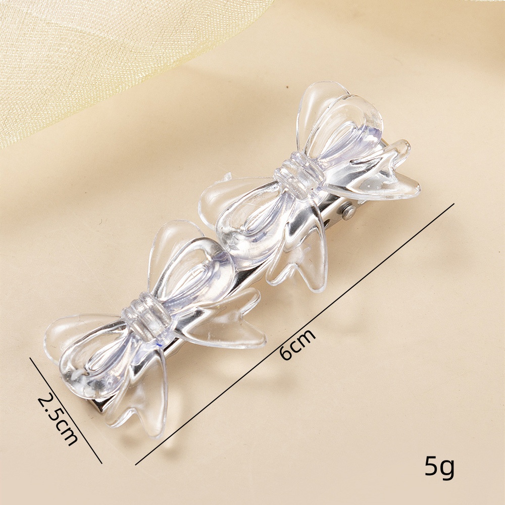 Women's Simple Style Bow Knot Alloy Plastic Hair Clip display picture 6