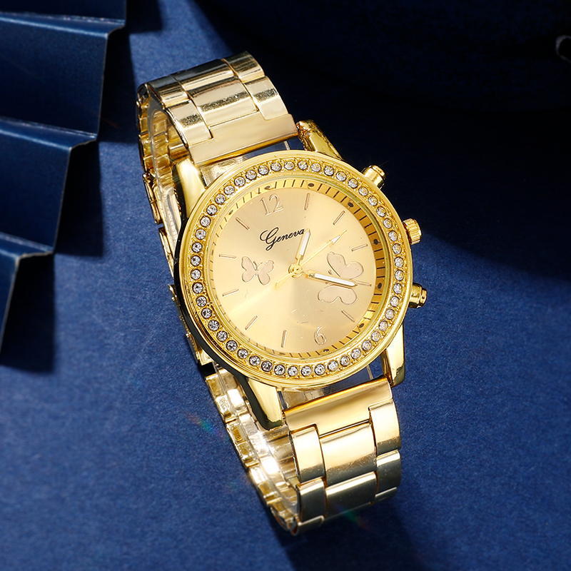 Elegante Negocio Color Sólido Hebilla Plegable Cuarzo Relojes De Mujer display picture 8