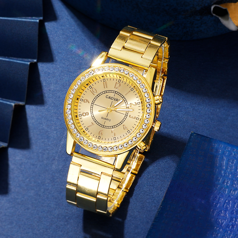 Elegante Negocio Color Sólido Hebilla Plegable Cuarzo Relojes De Mujer display picture 2