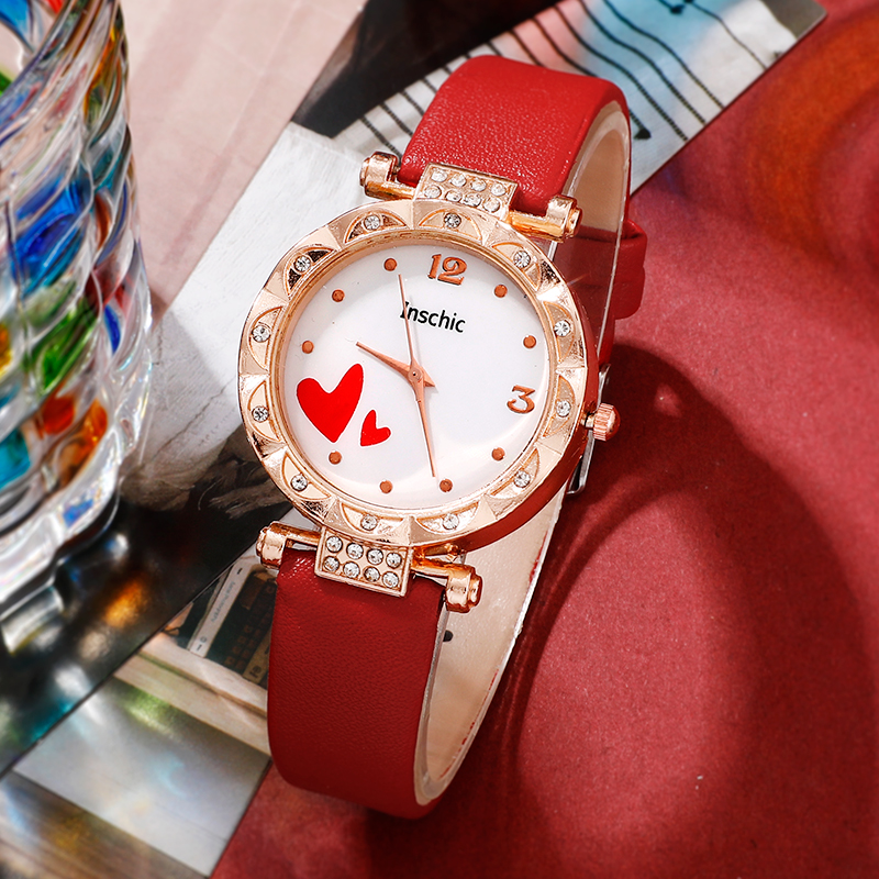 Elegant Luxuriös Farbblock Schnalle Quarz Frauen Uhren display picture 10