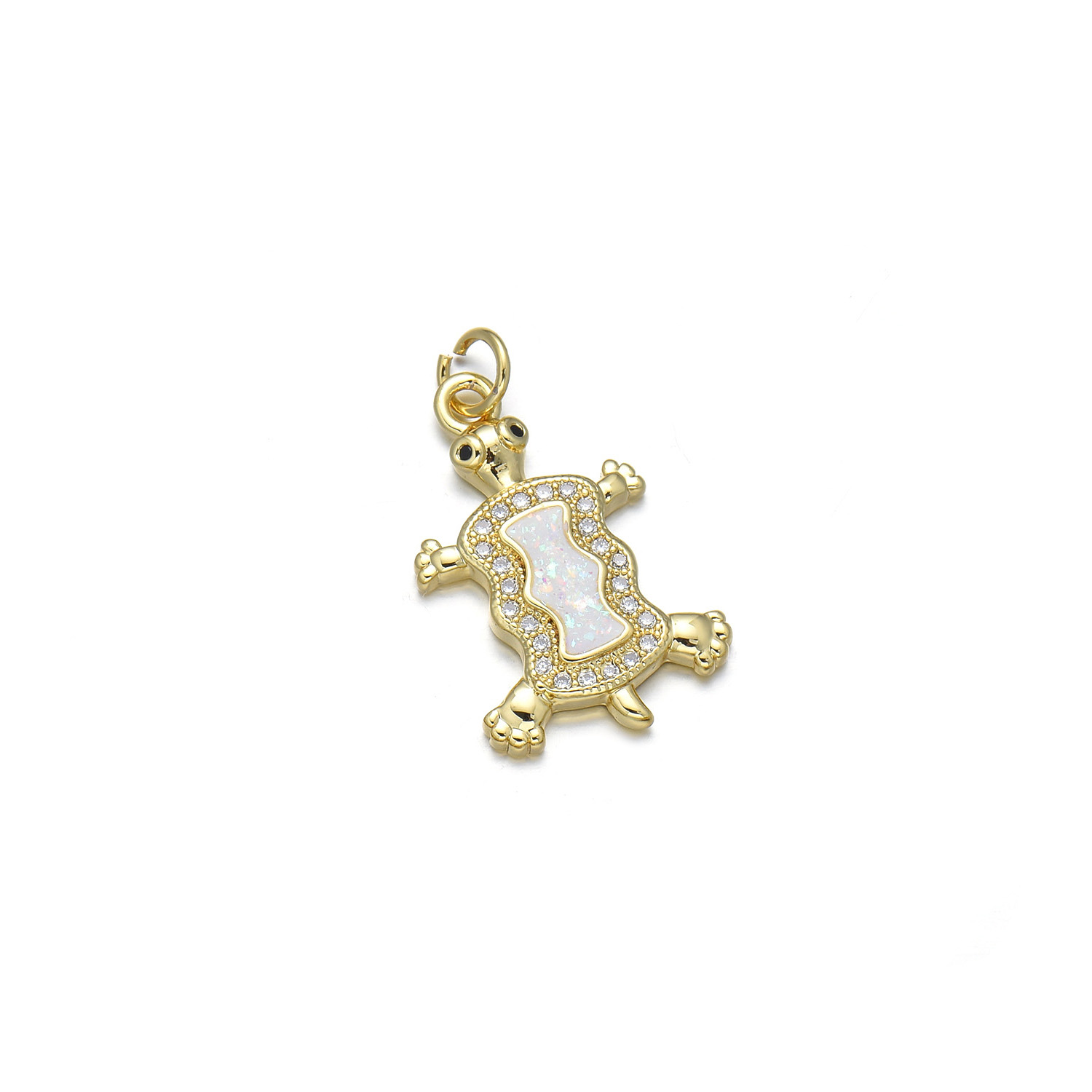 1 Pièce Mignon Tortue Le Cuivre Placage Incruster Bijoux Accessoires display picture 4