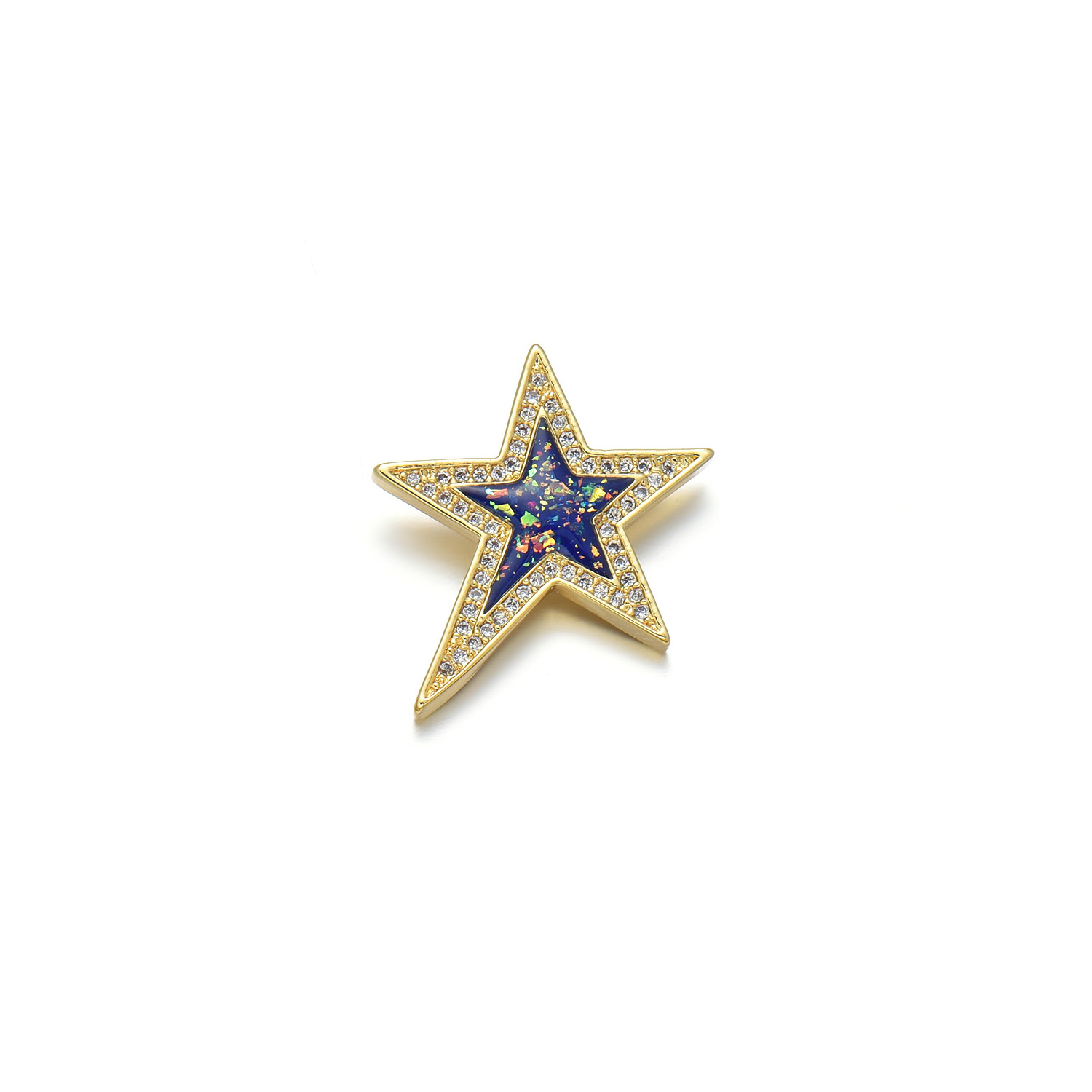 1 Piece Basic Star Copper Plating Inlay Jewelry Accessories display picture 3