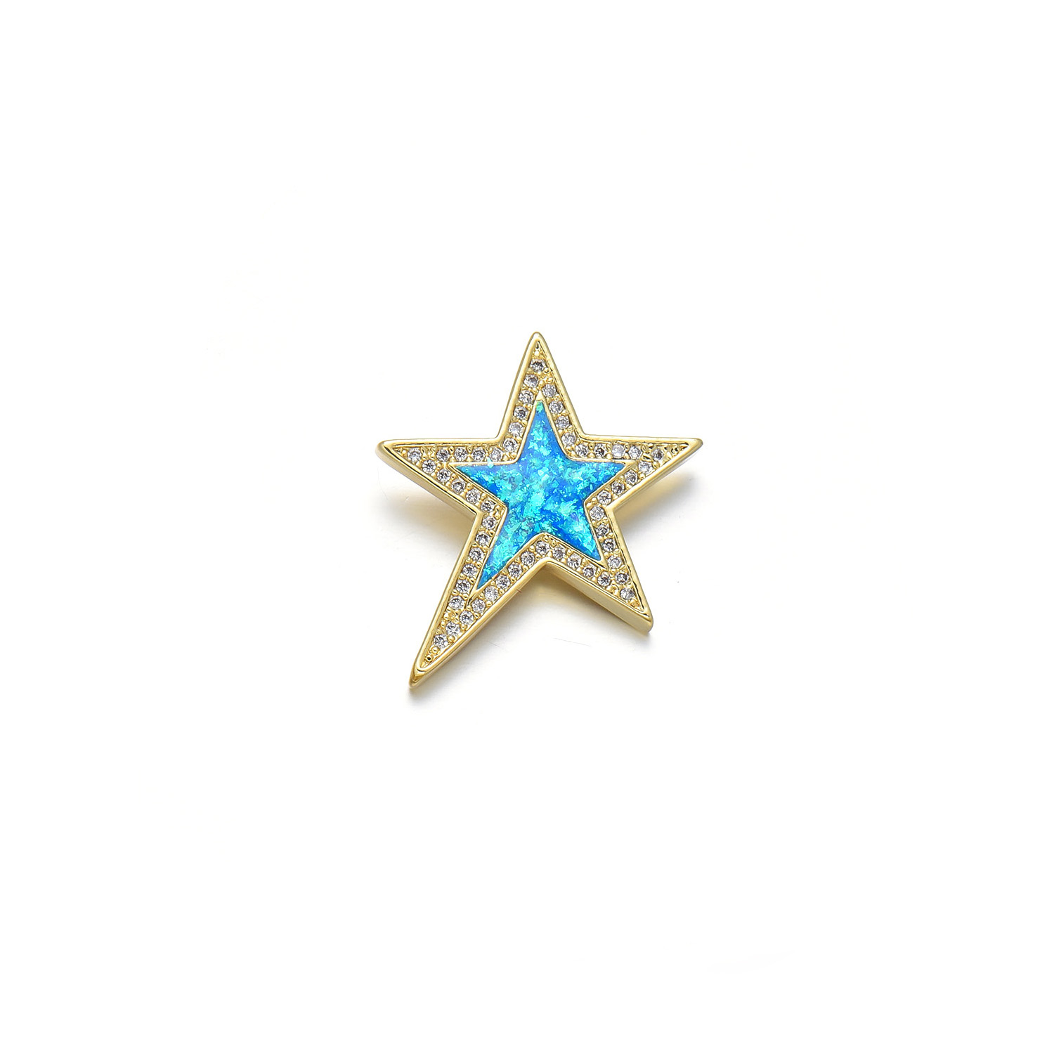 1 Piece Basic Star Copper Plating Inlay Jewelry Accessories display picture 4